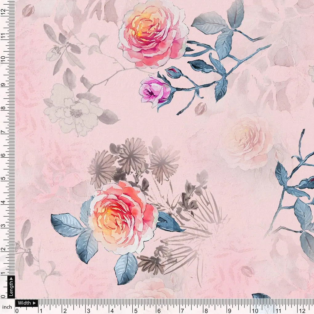 Roses Floating on Pink Base Digital Printed Fabric – js 0 ta07124b 110 roses floating on pink base digital printed fabric 4 7608864d 4691 41dd a881 7578a44c5181
