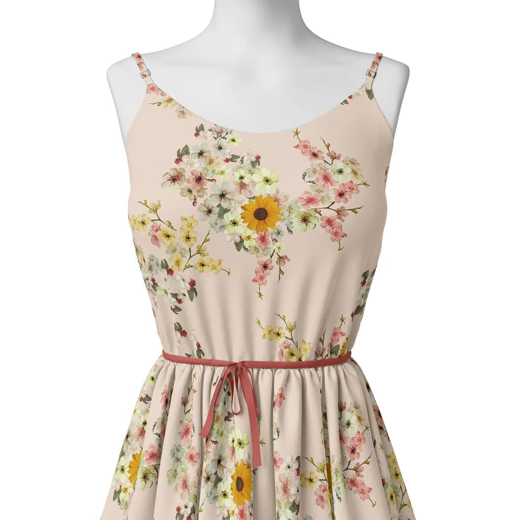 Decorative Multicolour Sunflower Digital Printed Fabric – js 0 ta07140 110 decorative multicolour sunflower digital printed fabric 2