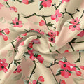 Cherry Red Flower With Branch Digital Printed Fabric – js 0 ta07197p2 110 cherry red flower with branch digital printed fabric 3