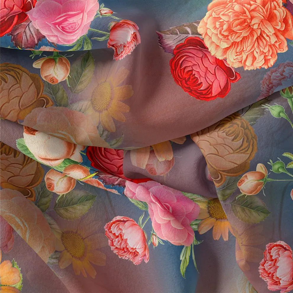 Huge Realistic Flowers Digital Printed Fabric – js 0 ta07202l4 110 huge realistic flowers digital printed fabric 1