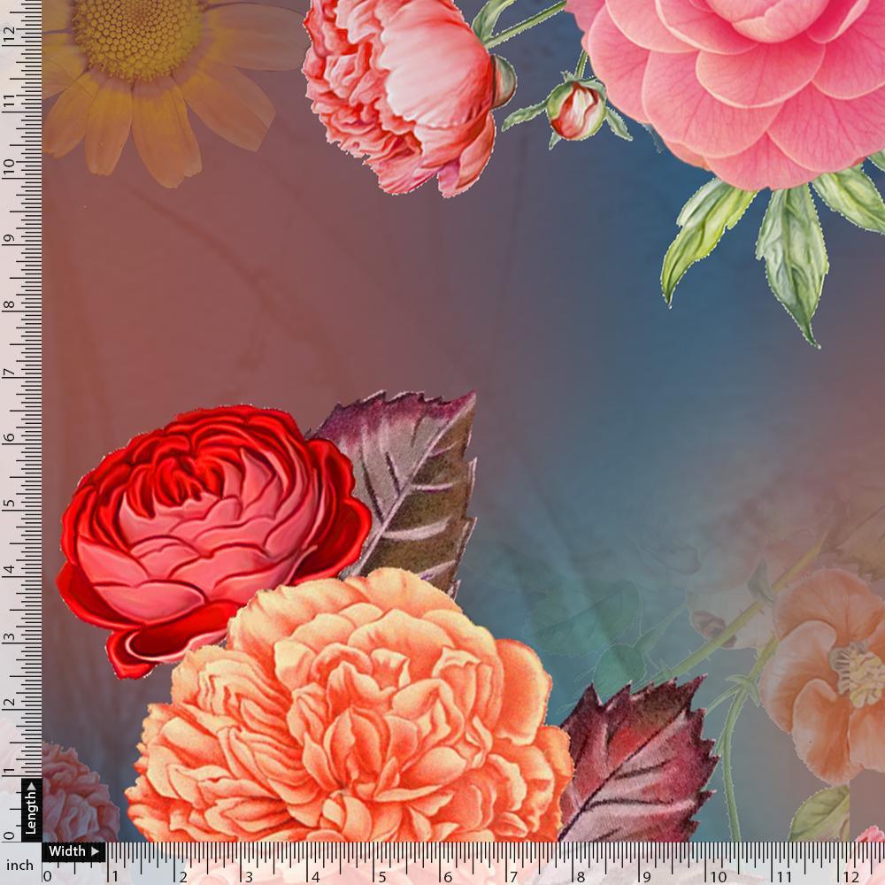 Huge Realistic Flowers Digital Printed Fabric – js 0 ta07202l4 110 huge realistic flowers digital printed fabric 3