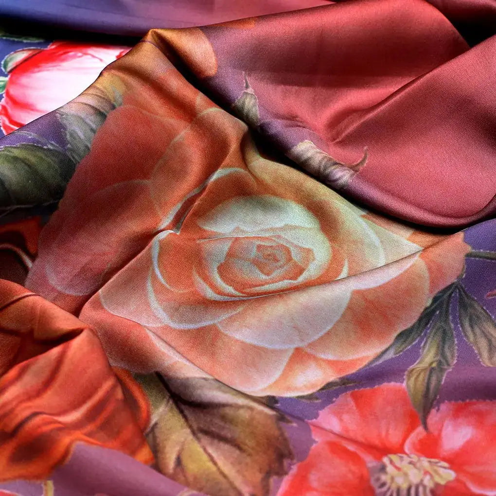 Huge Realistic Flowers Digital Printed Fabric  - Japan Satin – js 0 ta07202l4 110 huge realistic flowers digital printed fabric japan satin 3