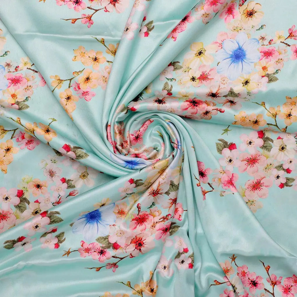 Lovely Geranium Flower Digital Printed Fabric - Japan Satin – js 0 ta07214p5 110 lovely geranium flower digital printed fabric japan satin 1