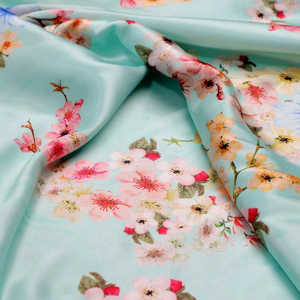 Lovely Geranium Flower Digital Printed Fabric - Japan Satin – js 0 ta07214p5 110 lovely geranium flower digital printed fabric japan satin 3