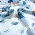 Flower On Ocean Blue Digital Printed Fabric - Japan Satin – js 0 ta07233p1 110 flower on ocean blue digital printed fabric japan satin 3
