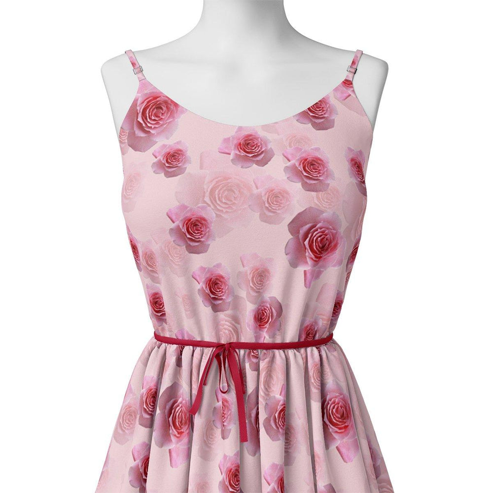 Pinkish Rose Allover Digital Printed Fabric - FAB VOGUE Studio®