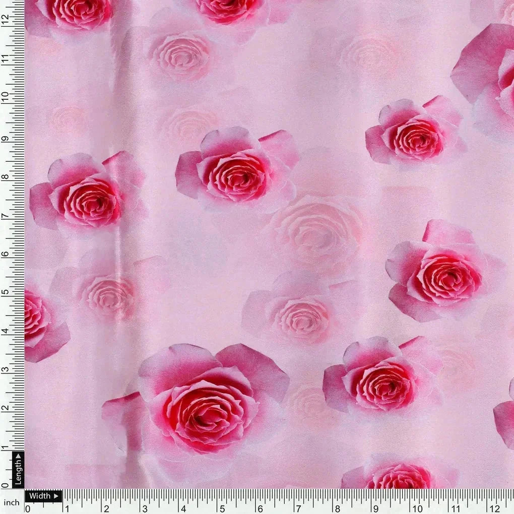 Pinkish Rose Allover Digital Printed Fabric  - Japan Satin – js 0 ta07250p1 110 pinkish rose allover digital printed fabric japan satin 4