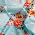 Beautiful Wite Orchid Flower Digital Printed Fabric - Japan Satin – js 0 ta07379p1 110 beautiful wite orchid flower digital printed fabric japan satin 3