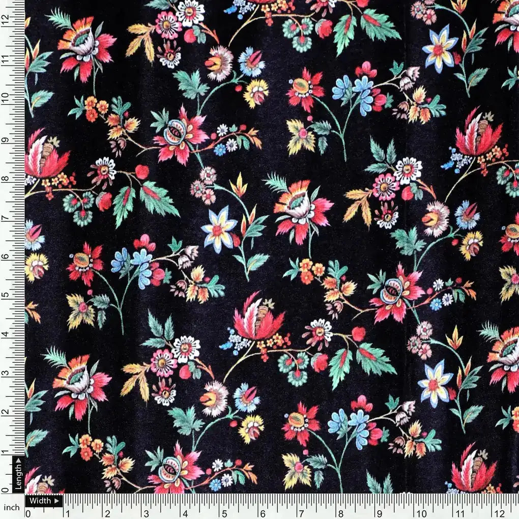 Small Wild Flower Motif Digital Printed Fabric – js 0 ta0738 110 small wild flower motif digital printed fabric 4