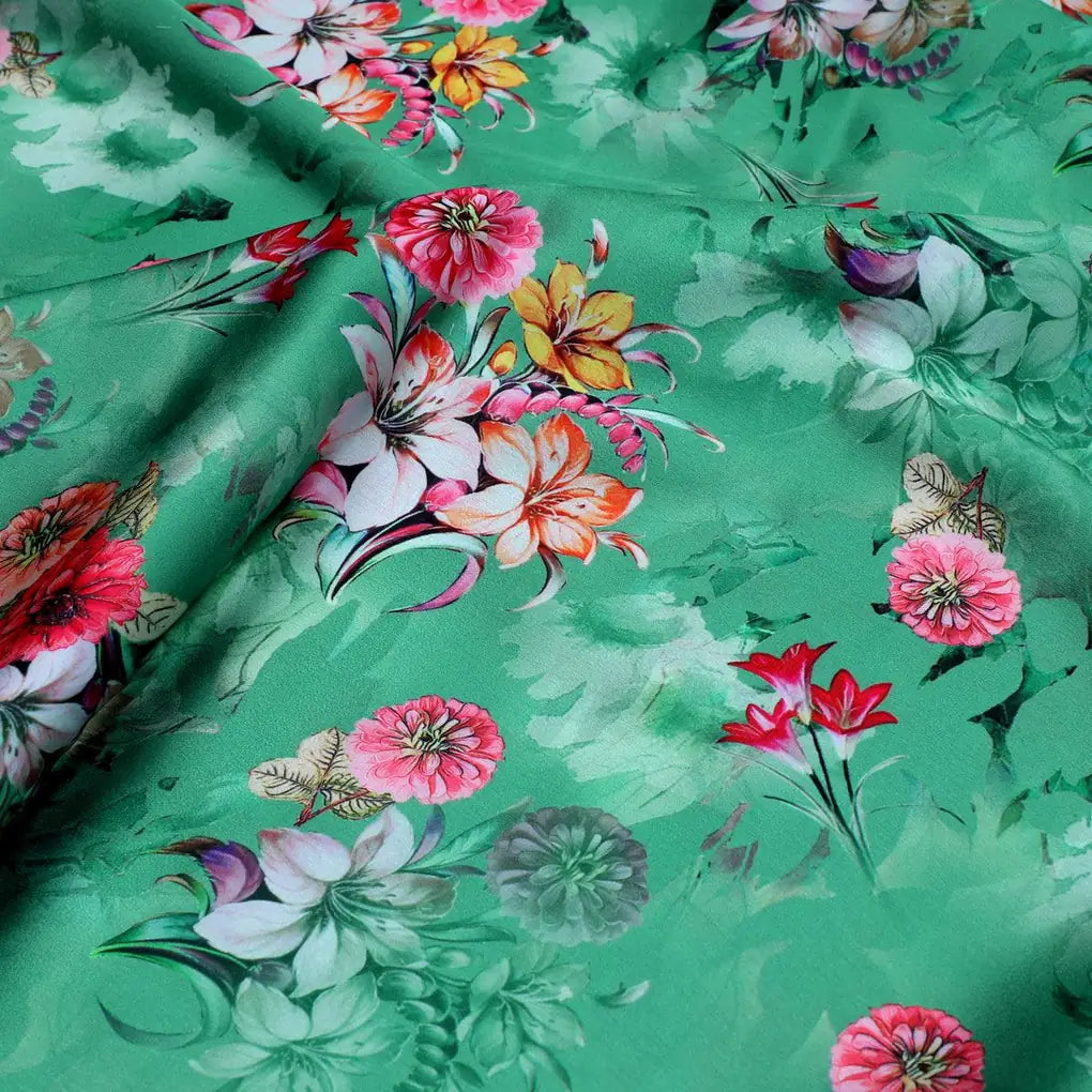 Lovely Chrysanthemum With Multi Flower Printed Fabric - Japan Satin – js 0 ta07392p1 110 lovely chrysanthemum with multi flower printed fabric japan satin 3