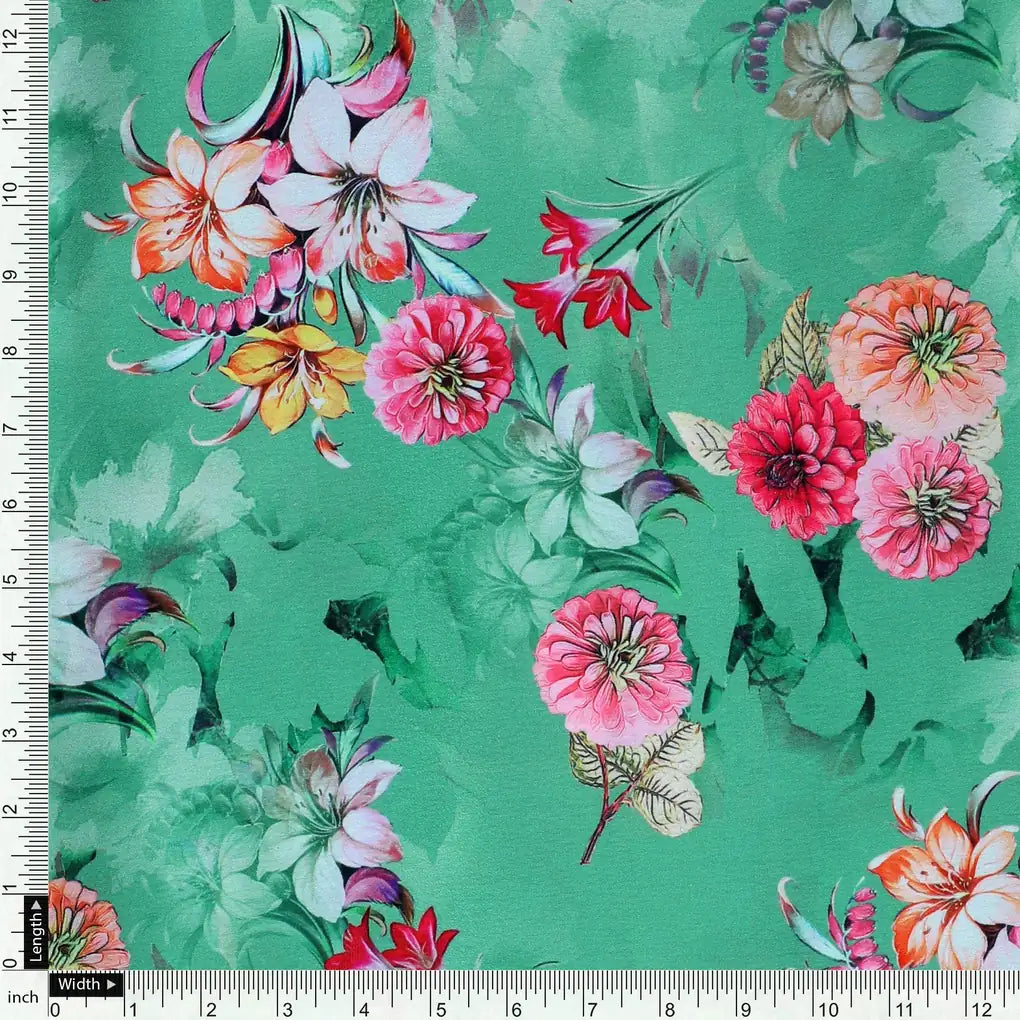 Lovely Chrysanthemum With Multi Flower Printed Fabric - Japan Satin – js 0 ta07392p1 110 lovely chrysanthemum with multi flower printed fabric japan satin 4