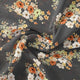 Multicolour Orchid Flower With Grey Background Digital Printed Fabric – js 0 ta07397p4 110 multicolour orchid flower with grey background digital printed fabric 1