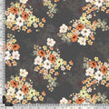 Multicolour Orchid Flower With Grey Background Digital Printed Fabric – js 0 ta07397p4 110 multicolour orchid flower with grey background digital printed fabric 5
