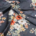 Multicolour Orchid Flower With Grey Background Digital Printed Fabric - Japan Satin – js 0 ta07397p4 110 multicolour orchid flower with grey background digital printed fabric japan satin 3