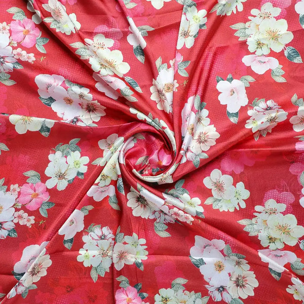 Big Narcissus Multi Colour Flower Digital Printed Fabric - Japan Satin – js 0 ta07418p9 110 big narcissus multi colour flower digital printed fabric japan satin 1