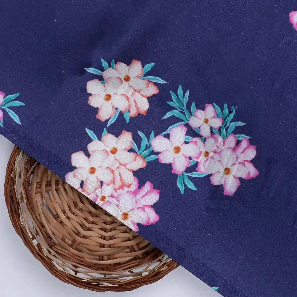 Violet Flower Bunch Digital Printed Fabric - Japan Satin – js 0 ta07525 110 violet flower bunch digital printed fabric japan satin 2