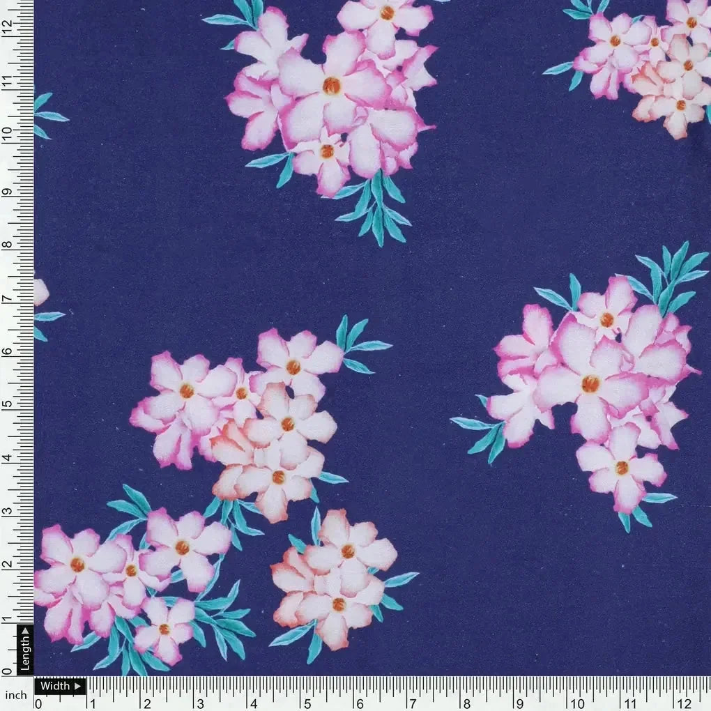 Violet Flower Bunch Digital Printed Fabric - Japan Satin – js 0 ta07525 110 violet flower bunch digital printed fabric japan satin 4