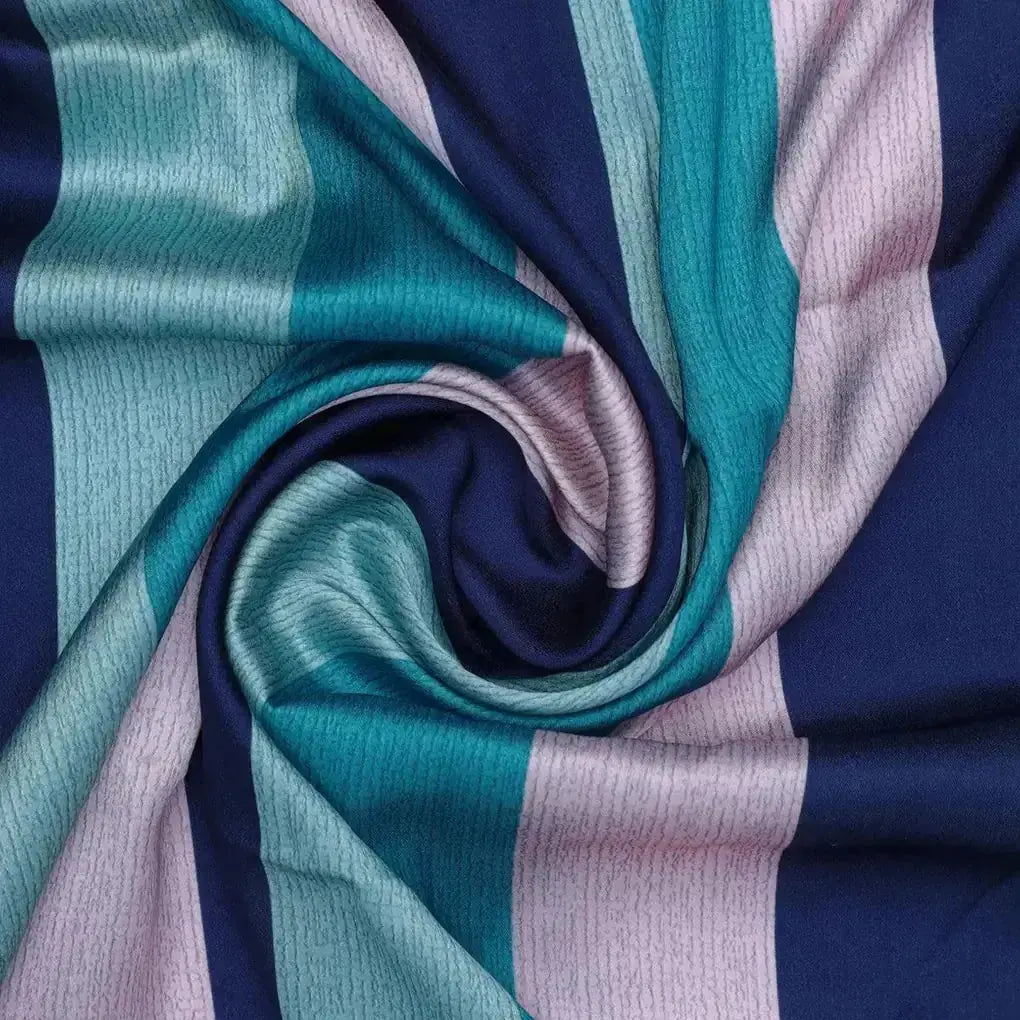 Subtle Colour Stripes Digital Printed Fabric - Japan Satin – js 0 ta07534 110 subtle colour stripes digital printed fabric japan satin 1