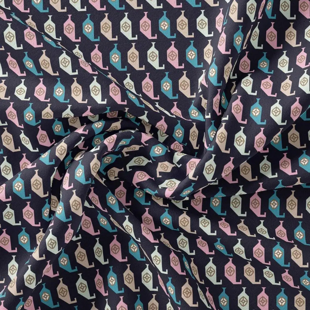 Stylized Leaf Motif Allover Digital Printed Fabric – js 0 ta07535 110 stylized leaf motif allover digital printed fabric 1
