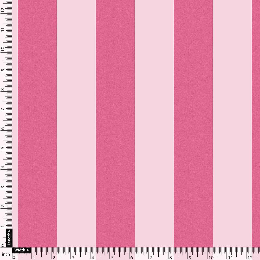 Peach And Pink Stripes Digital Printed Fabric - FAB VOGUE Studio®