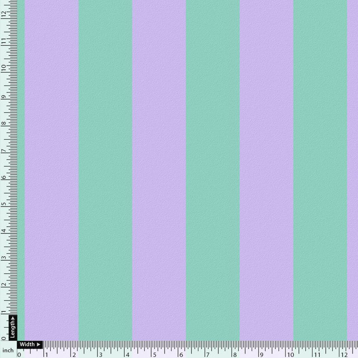 Green And Violet Stripes Digital Printed Fabric - FAB VOGUE Studio®