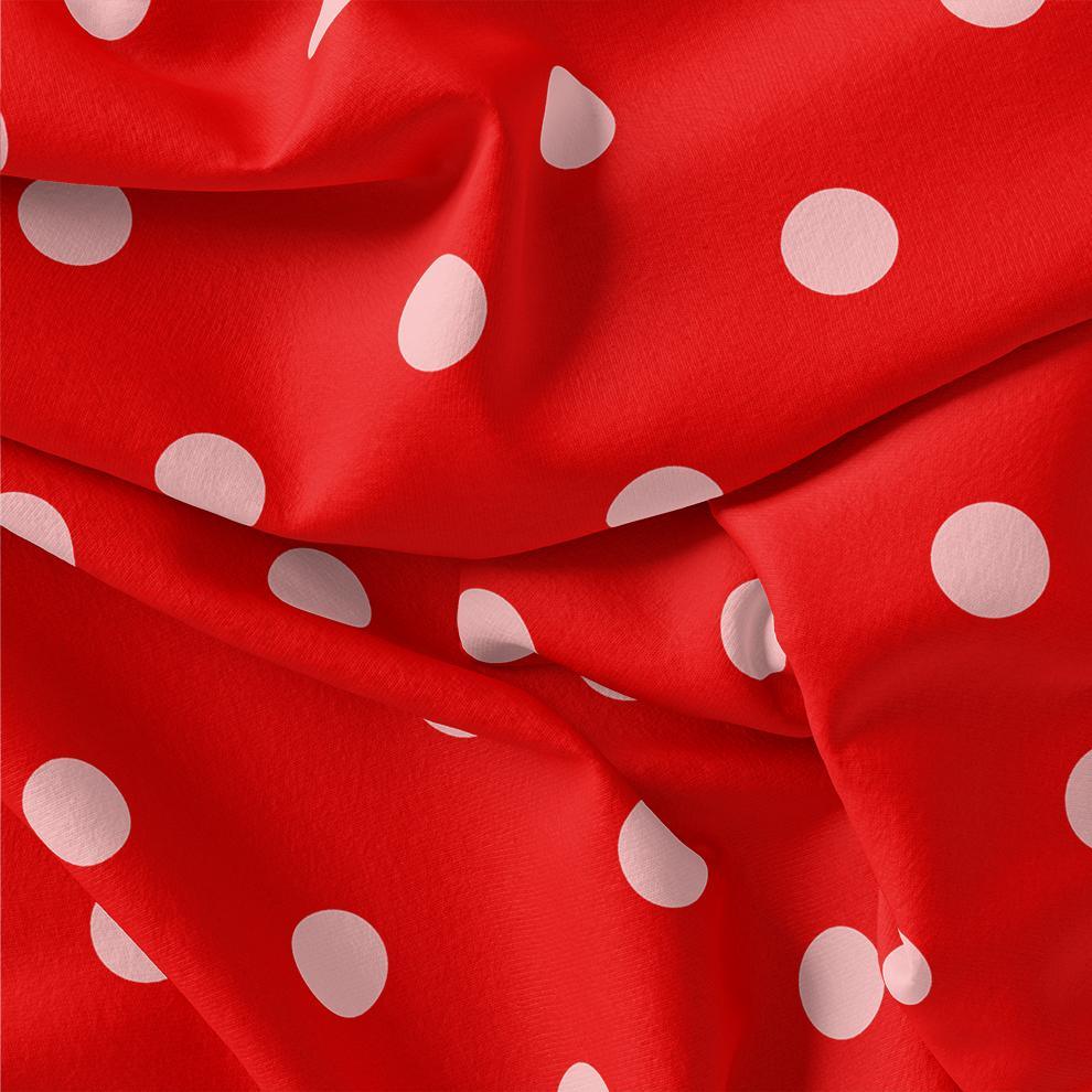 Huge Red Polka Dot Digital Printed Fabric – js 0 ta07539 110 huge red polka dot digital printed fabric 1