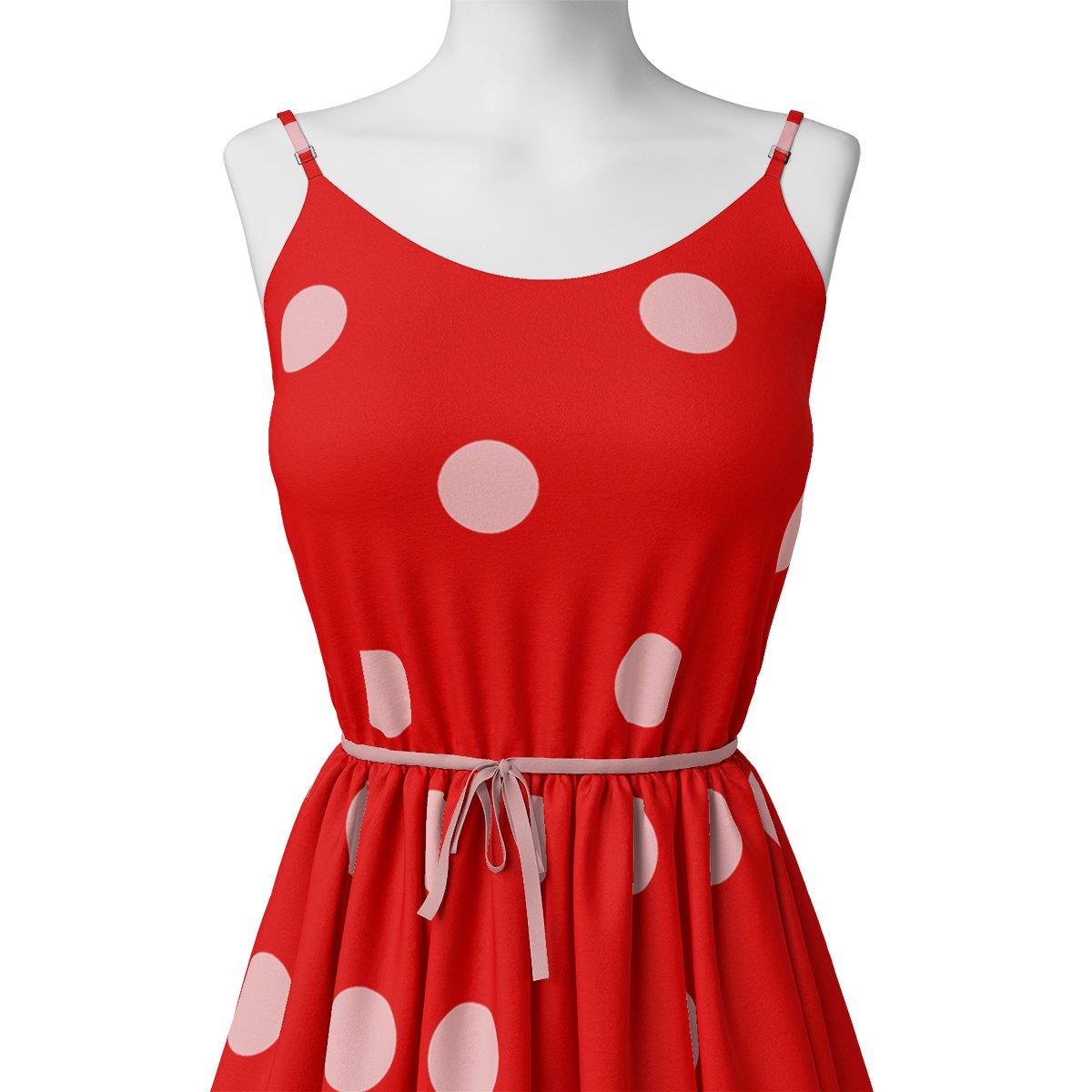 Huge Red Polka Dot Digital Printed Fabric – js 0 ta07539 110 huge red polka dot digital printed fabric 2