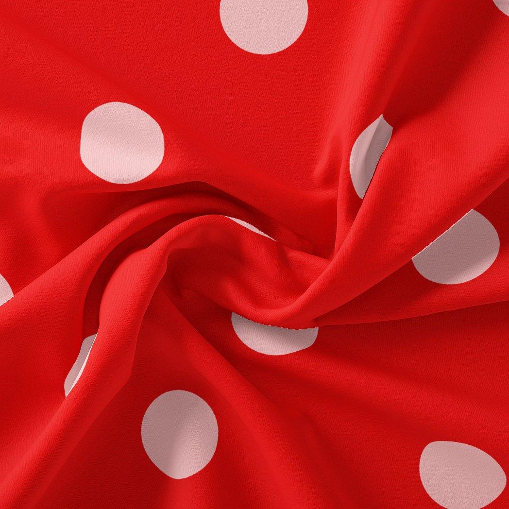 Huge Red Polka Dot Digital Printed Fabric – js 0 ta07539 110 huge red polka dot digital printed fabric 3