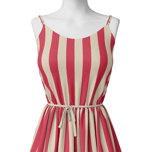 Pink And Offwhite Stripe Combo Digital Printed Fabric – js 0 ta07543k 110 red and offwhite stripe combo digital printed fabric 2 - alternate view