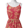 Tribal Prints On Carrot Red Digital Printed Fabric – js 0 ta07544 110 tribal prints on carrot red digital printed fabric 2