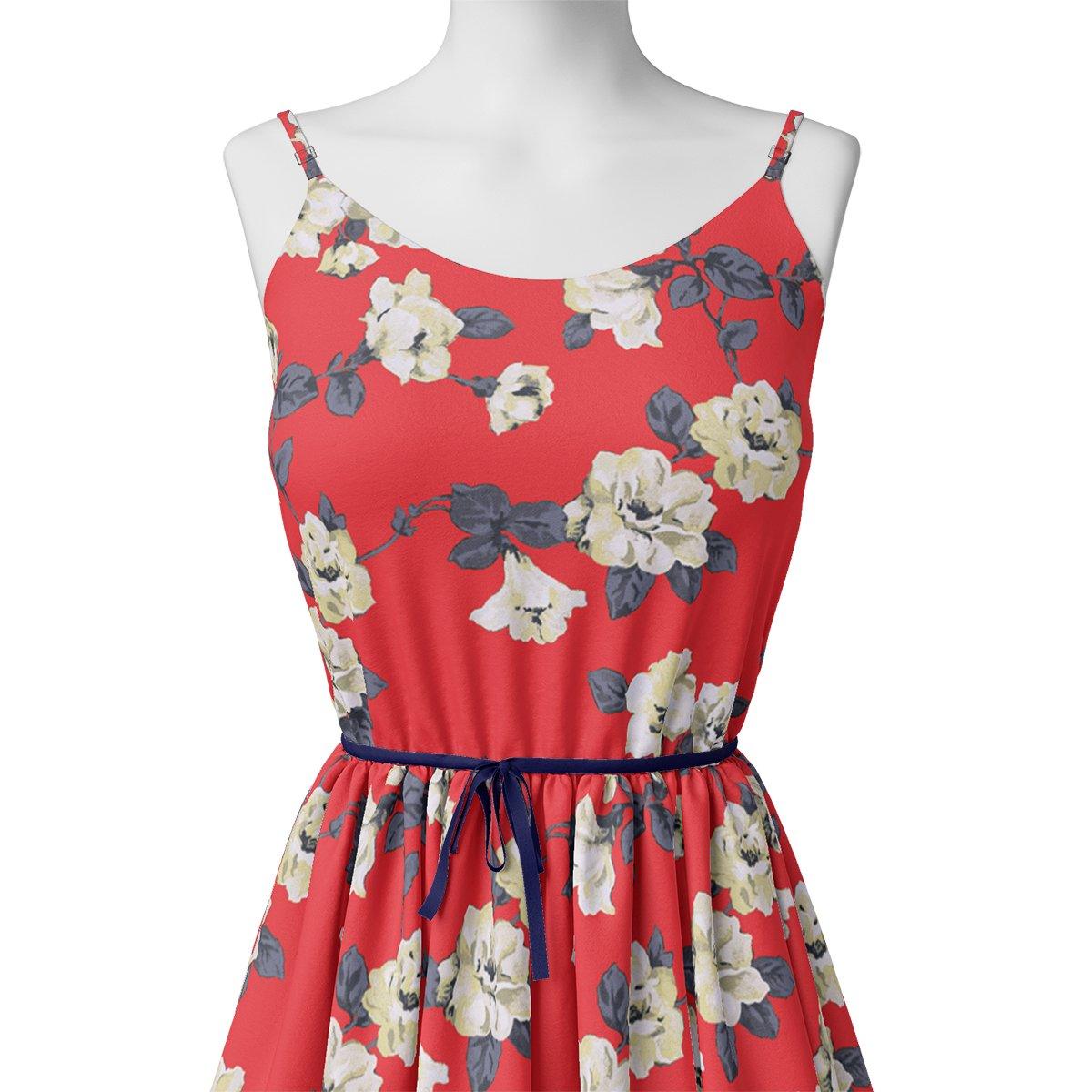 Red And White Flower Digital Printed Fabric – js 0 ta07549 110 red and white flower digital printed fabric 2