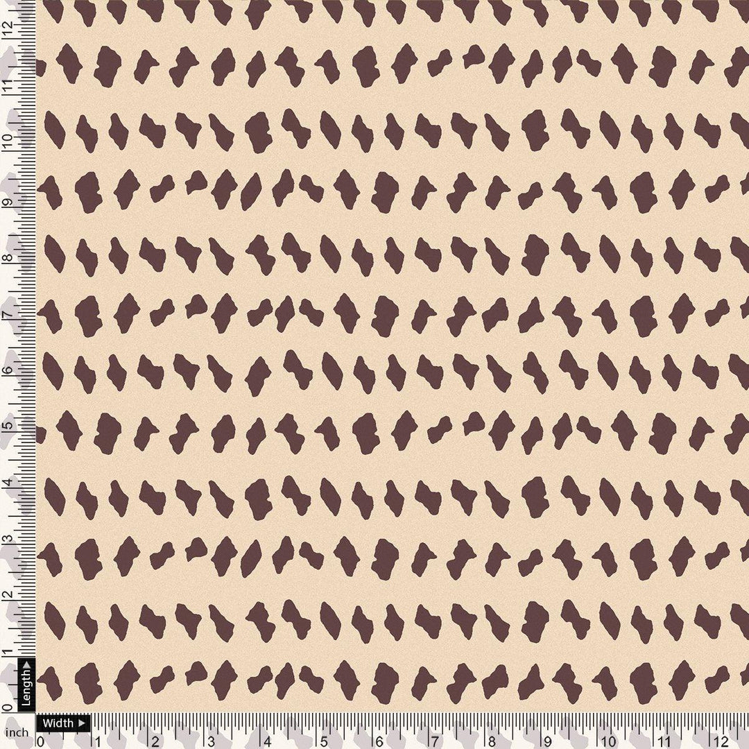 Brown Stones Digital Printed Fabric - FAB VOGUE Studio®