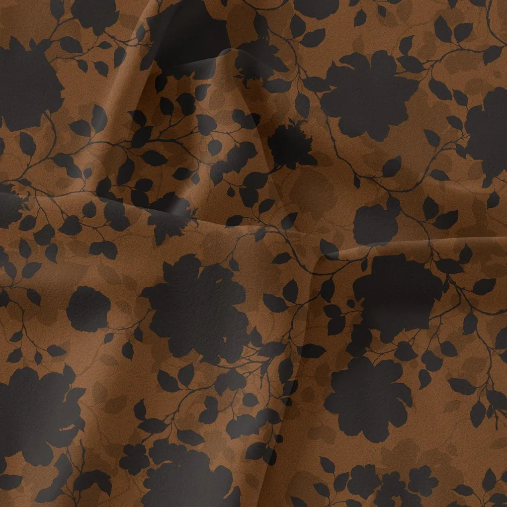 Black And Rustic Look Flower Digital Printed Fabric – js 0 ta07594 110 black and rustic look flower digital printed fabric 3