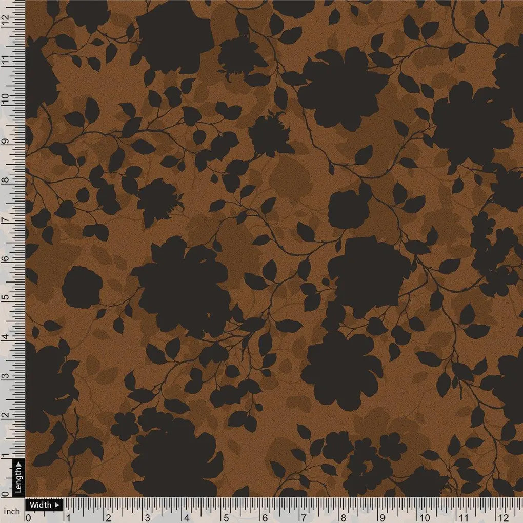 Black And Rustic Look Flower Digital Printed Fabric – js 0 ta07594 110 black and rustic look flower digital printed fabric 4
