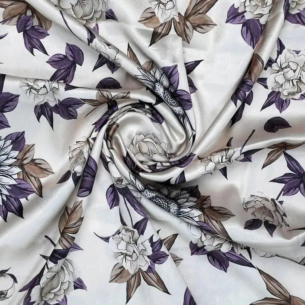 Vintage Look Flower Digital Printed Fabric - Japan Satin – js 0 ta07596 110 vintage look flower digital printed fabric japan satin 1