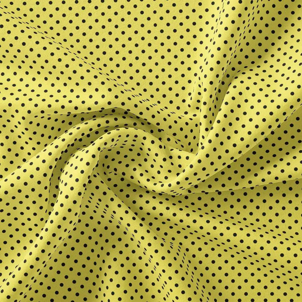 Yellow Polka Dot Digital Printed Fabric – js 0 ta07619p2 110 yellow polka dot digital printed fabric 1