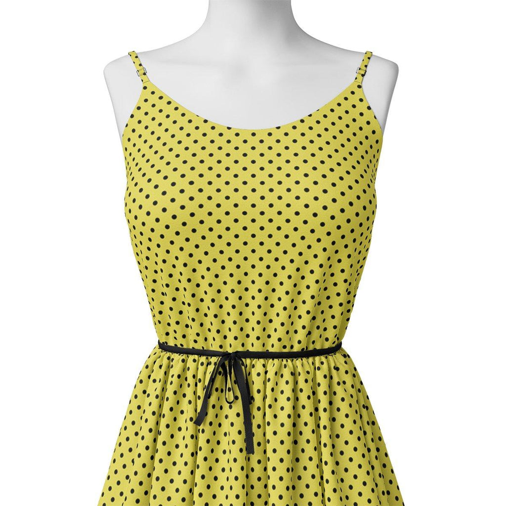 Yellow Polka Dot Digital Printed Fabric – js 0 ta07619p2 110 yellow polka dot digital printed fabric 2