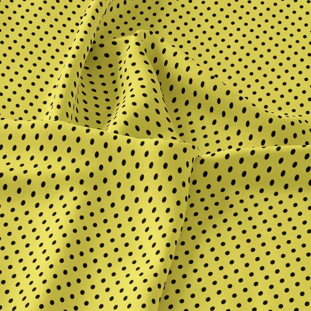 Yellow Polka Dot Digital Printed Fabric – js 0 ta07619p2 110 yellow polka dot digital printed fabric 3