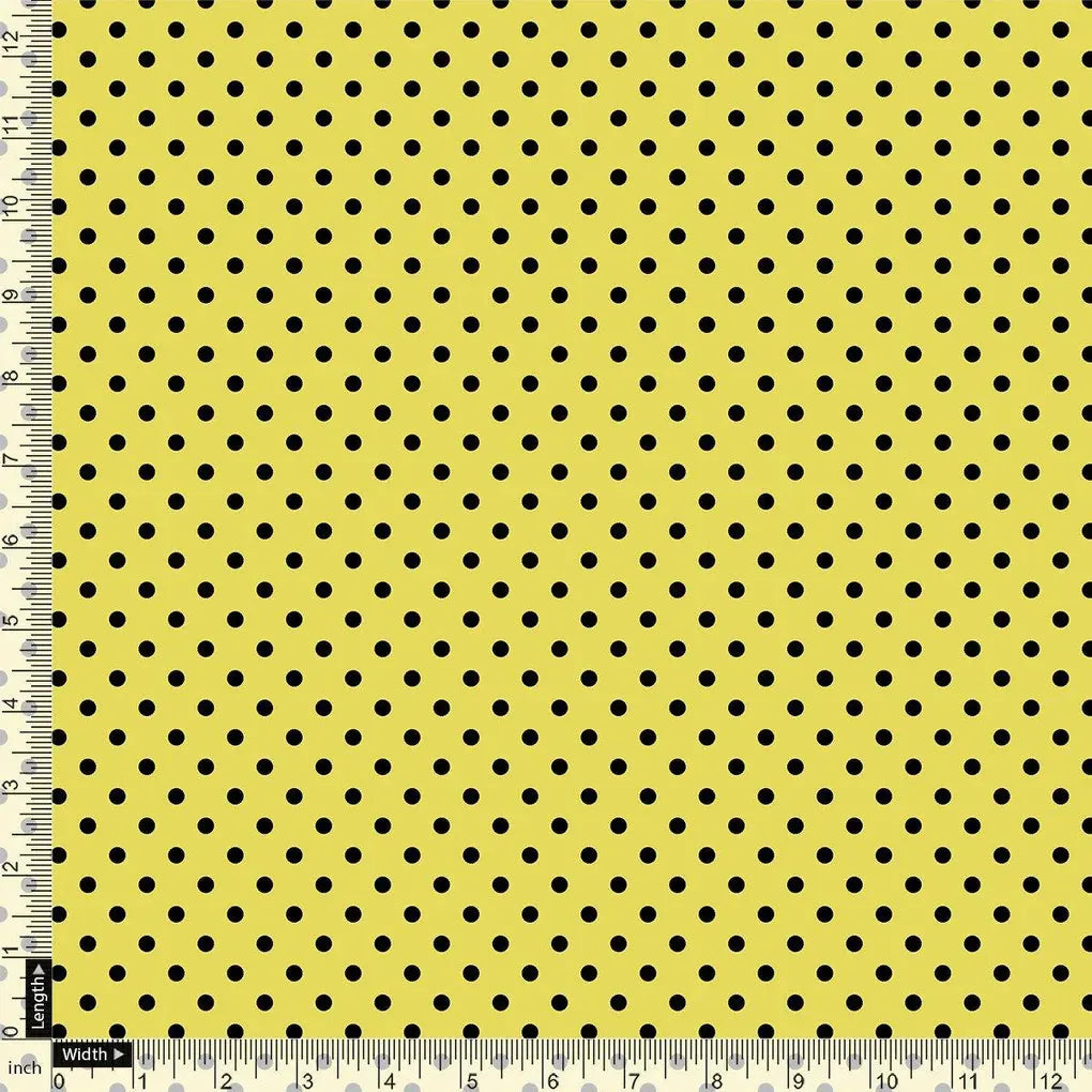 Yellow Polka Dot Digital Printed Fabric – js 0 ta07619p2 110 yellow polka dot digital printed fabric 4