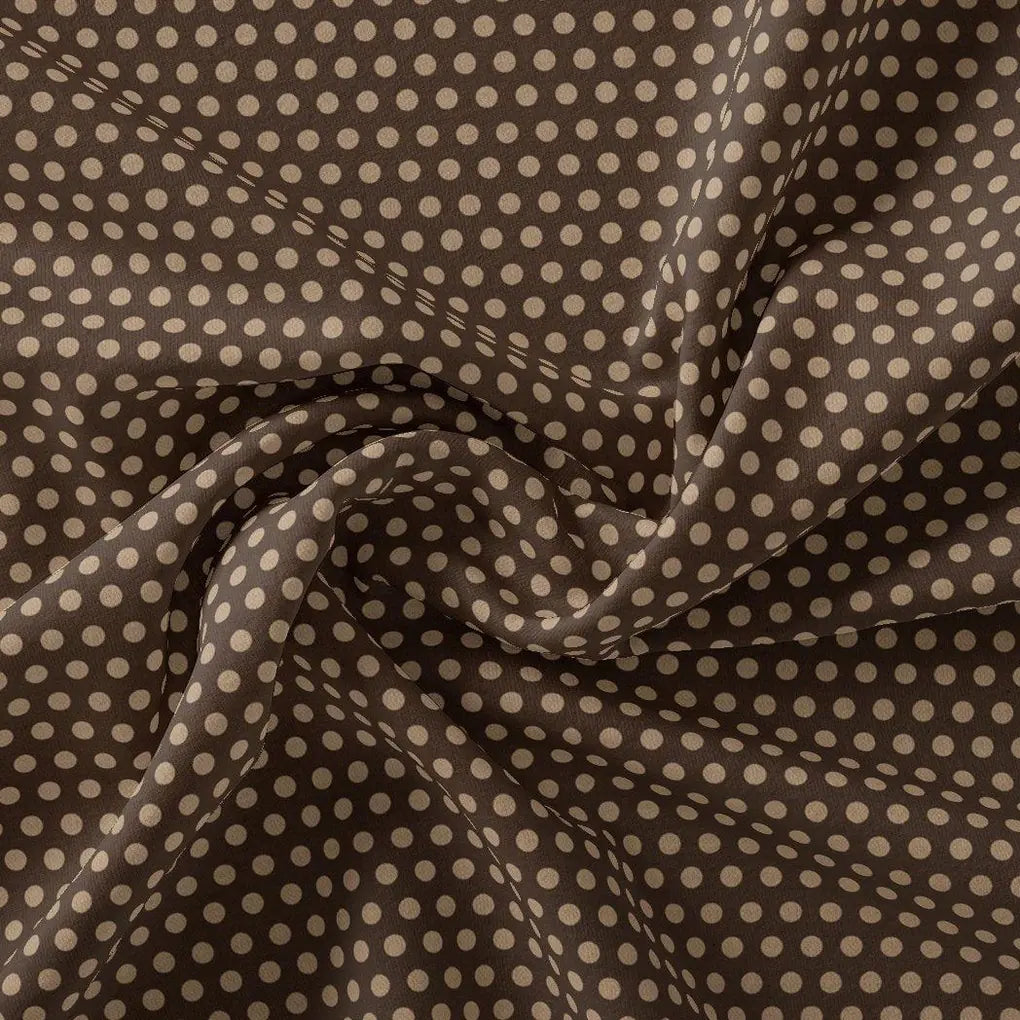 Brown Polka Dot Digital Printed Fabric – js 0 ta07635 110 brown polka dot digital printed fabric 1