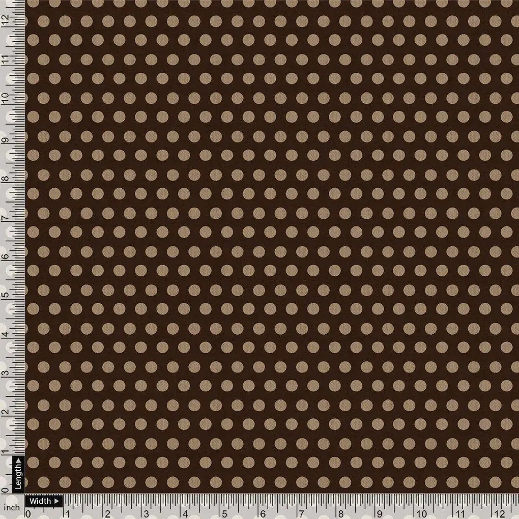 Brown Polka Dot Digital Printed Fabric – js 0 ta07635 110 brown polka dot digital printed fabric 4