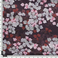 Beautiful Pink With Grey Leaves Digital Printed Fabric - Japan Satin – js 0 ta07717p2 110 beautiful pink with grey leaves digital printed fabric japan satin 4