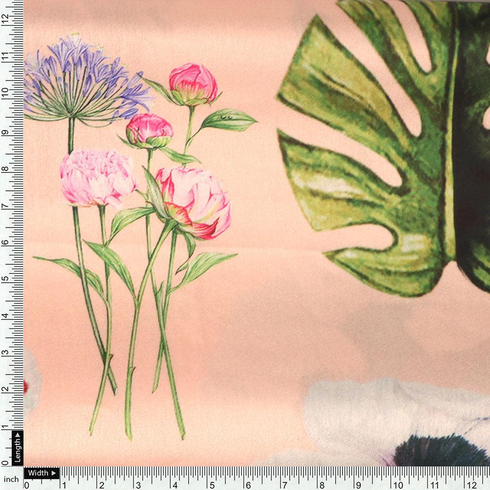 Tropical Flowers Digital Printed Fabric – js 0 ta0813 110 tropical flowers digital printed fabric 4
