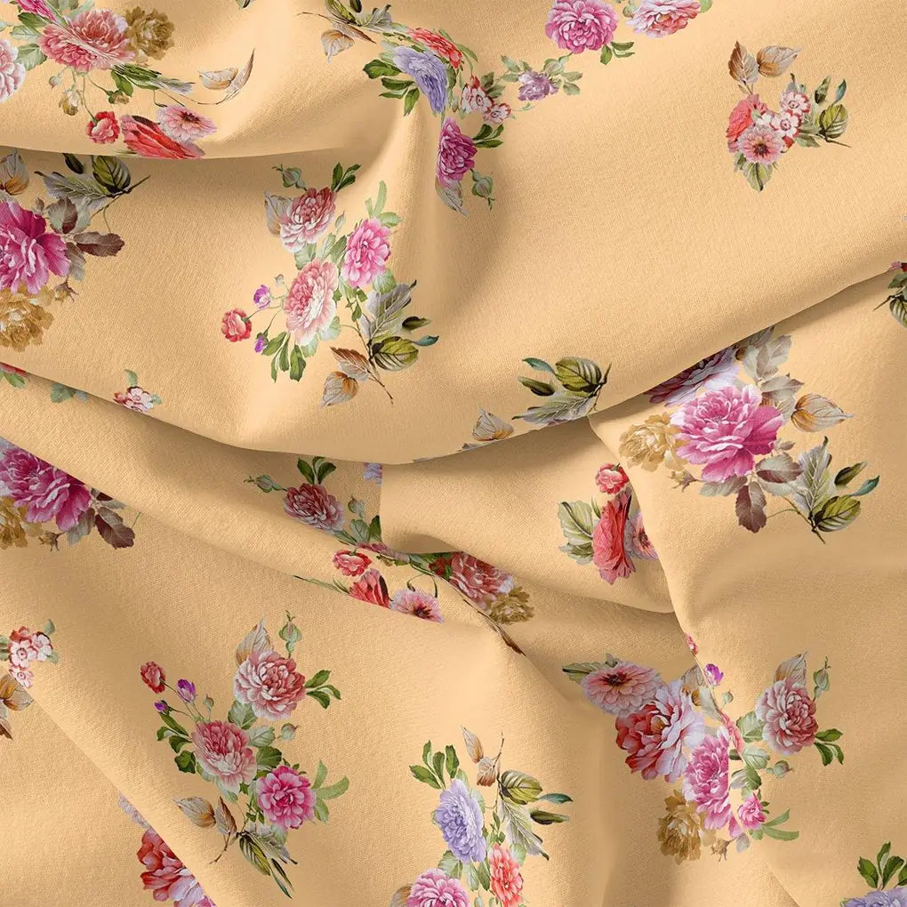 Bloom Pink Forest Flower Digital Printed Fabric – js 0 ta08282 110 bloom pink forest flower digital printed fabric 3
