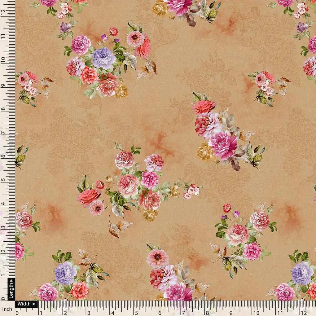 Chintz Pink Florish Flower Digital Printed Fabric - Japan Satin – js 0 ta08282p1 110 chintz pink florish flower digital printed fabric japan satin 4