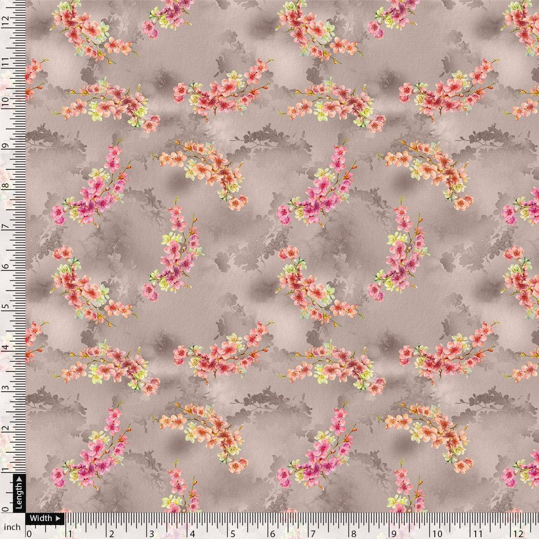 Ditsy Cool Summer Pattern Digital Printed Fabric - Japan Satin - FAB VOGUE Studio®
