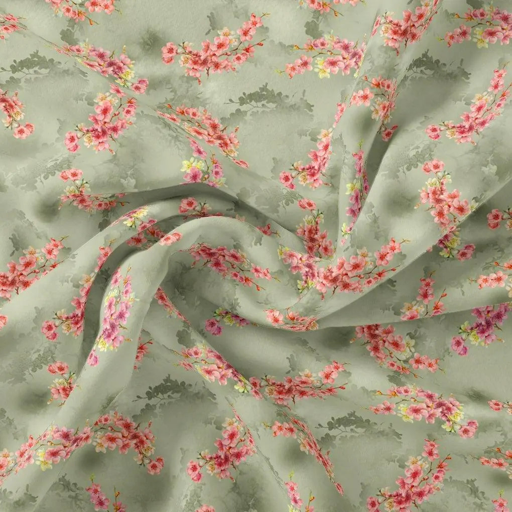 Lovely Purple Violet Flower Digital Printed Fabric - Japan Satin – js 0 ta08283p2 110 lovely purple violet flower digital printed fabric japan satin 1