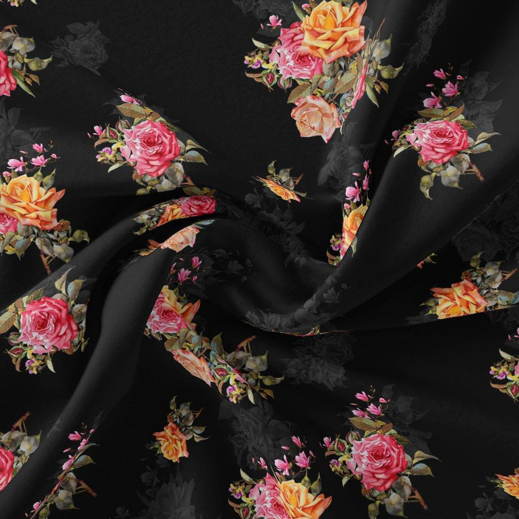 Dominant Yellow And Red Rose Digital Printed Fabric – js 0 ta08286p1 110 dominant yellow and red rose digital printed fabric 1