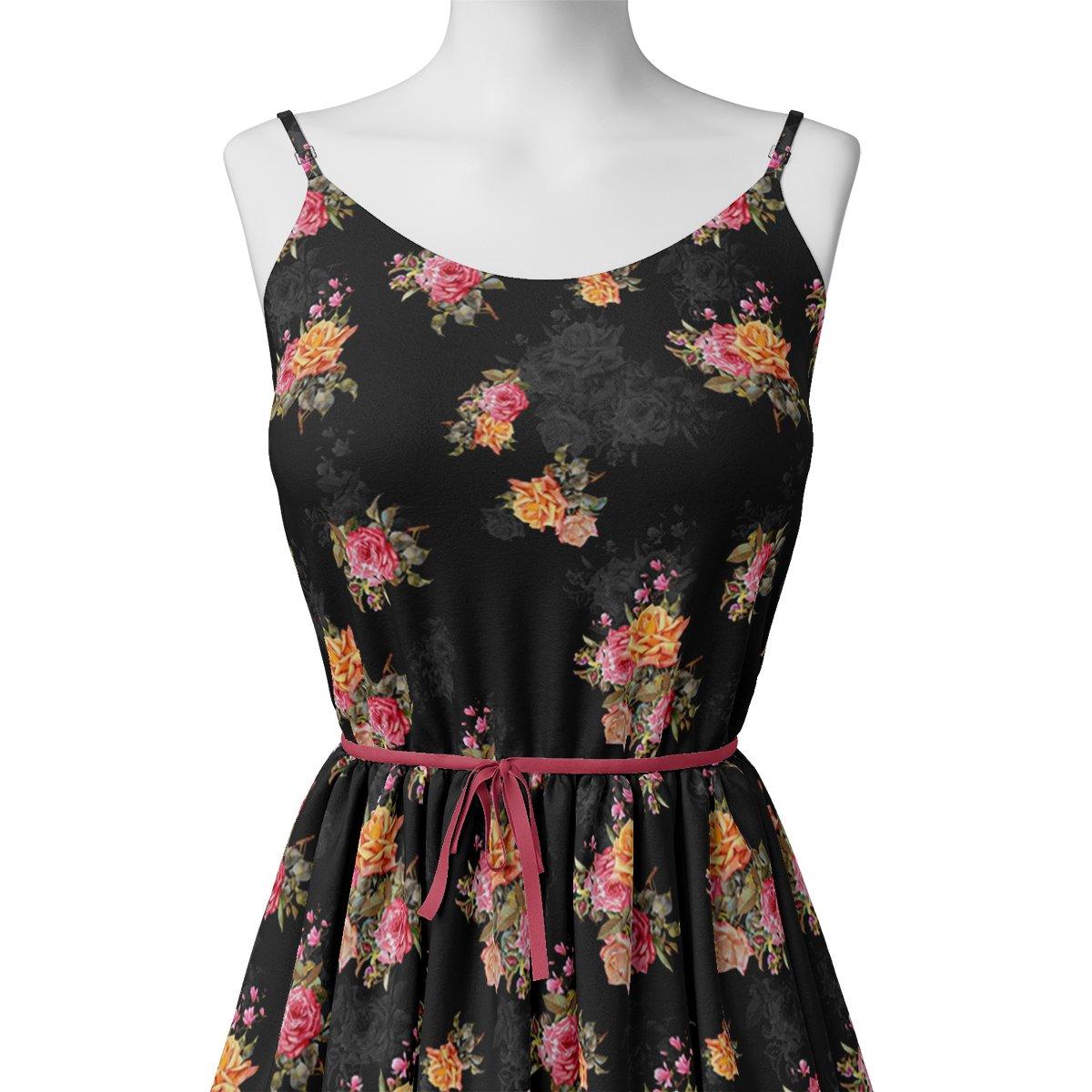 Dominant Yellow And Red Rose Digital Printed Fabric – js 0 ta08286p1 110 dominant yellow and red rose digital printed fabric 2