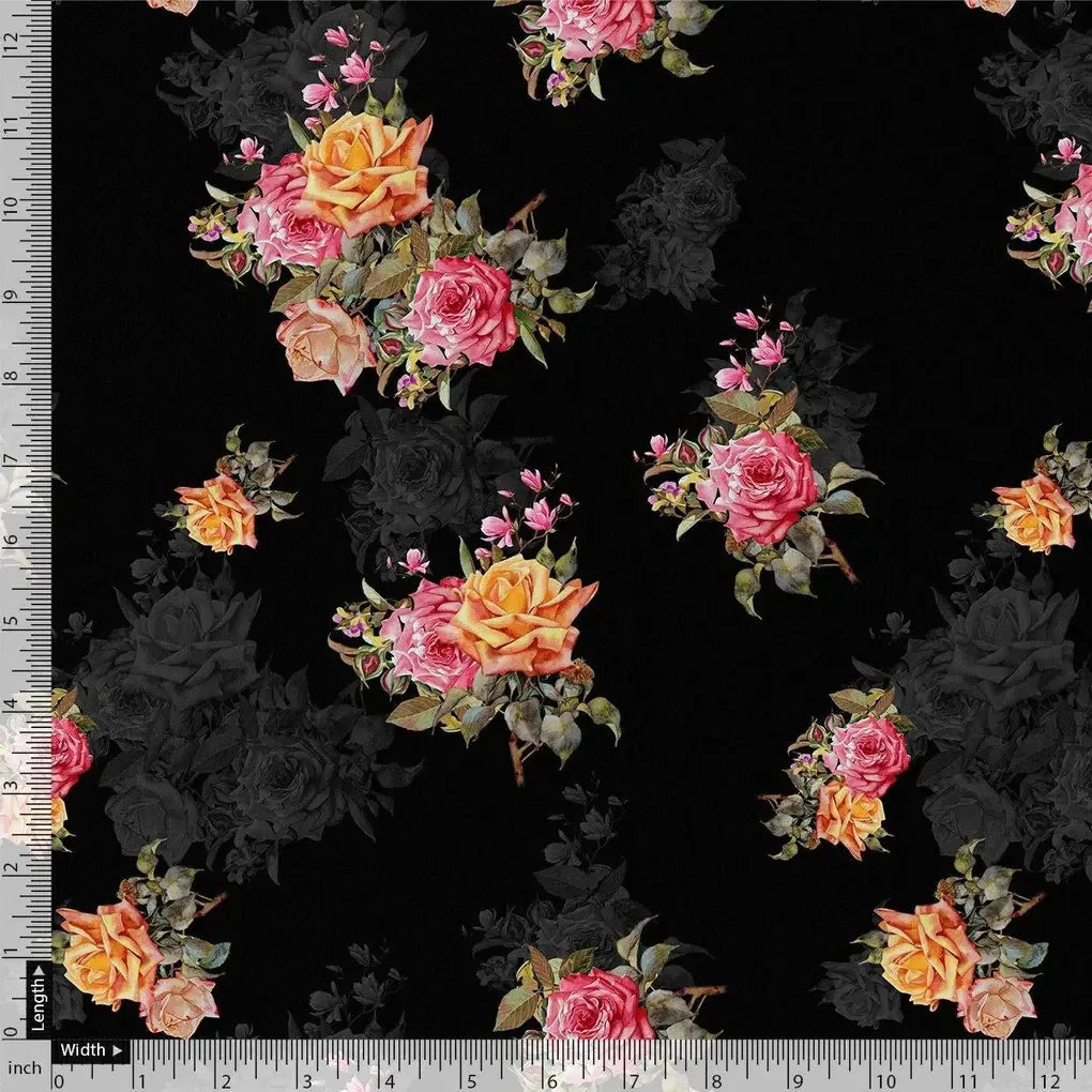 Dominant Yellow And Red Rose Digital Printed Fabric – js 0 ta08286p1 110 dominant yellow and red rose digital printed fabric 4